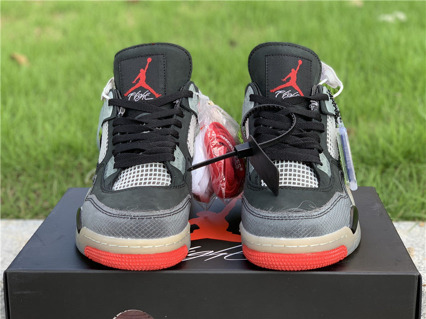 OFF-WHITE x Air Jordan 4 “Bred”