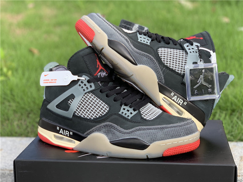 OFF-WHITE x Air Jordan 4 “Bred”