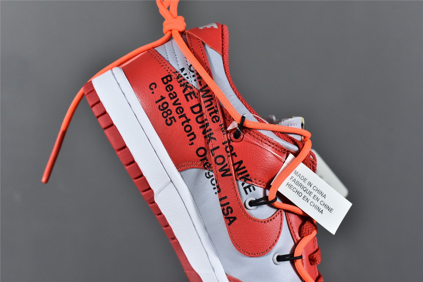 OW x Dunk Low 'University Red'