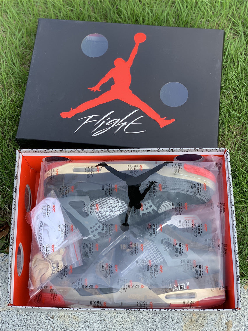 OFF-WHITE x Air Jordan 4 “Bred”
