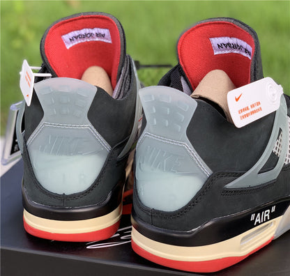 OFF-WHITE x Air Jordan 4 “Bred”