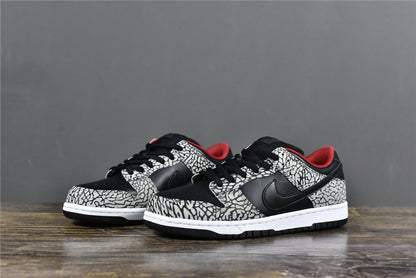 SUP SB Dunk Low - Black Cement