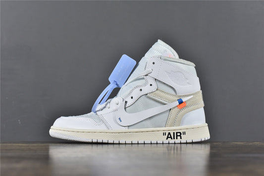 OW x AJ1 Retro High OG 'White'