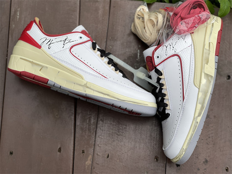 OW x AJ 2 Low ‘White Varsity Red’