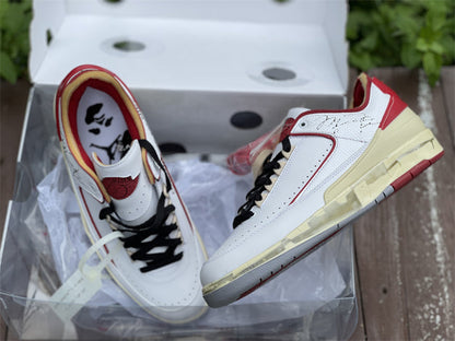 OW x AJ 2 Low ‘White Varsity Red’
