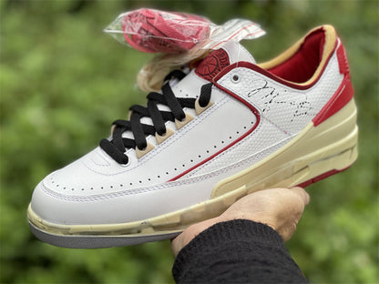 OW x AJ 2 Low ‘White Varsity Red’