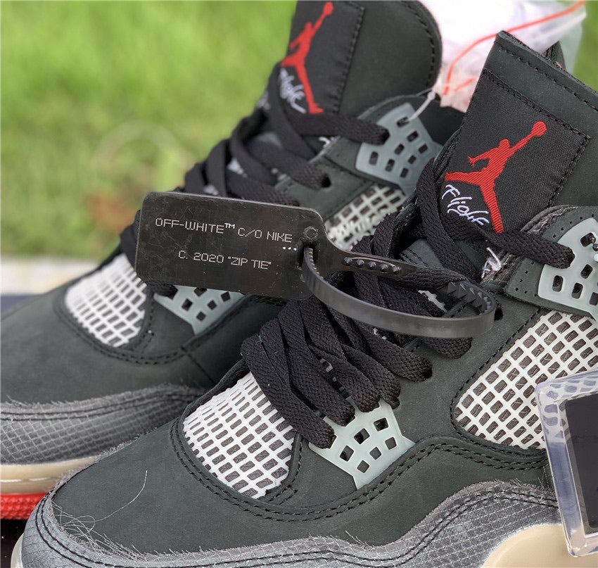 OFF-WHITE x Air Jordan 4 “Bred”