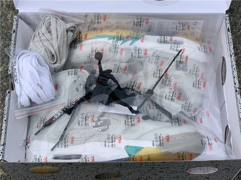 OW x AJ5 Retro 'Cream'
