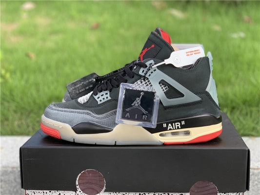 OFF-WHITE x Air Jordan 4 “Bred”