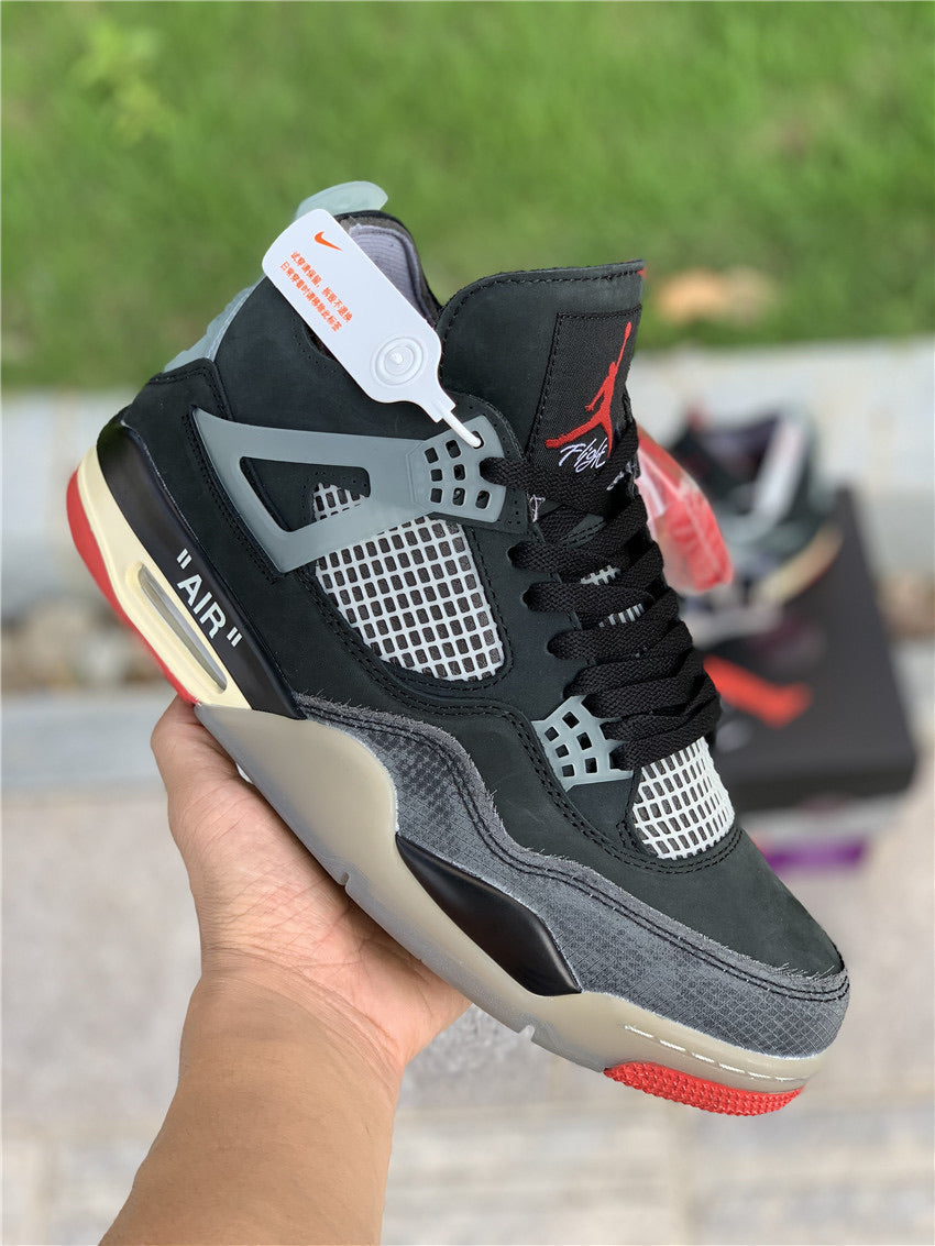OFF-WHITE x Air Jordan 4 “Bred”
