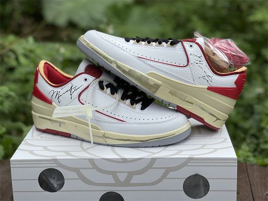 OW x AJ 2 Low ‘White Varsity Red’