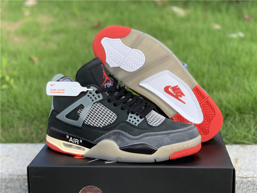 OFF-WHITE x Air Jordan 4 “Bred”