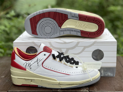 OW x AJ 2 Low ‘White Varsity Red’