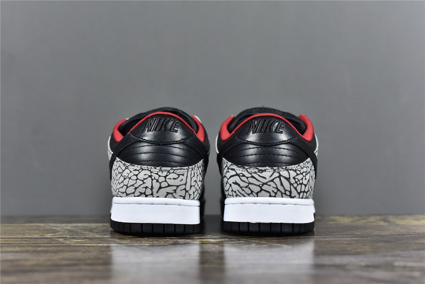 SUP SB Dunk Low - Black Cement