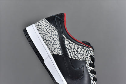 SUP SB Dunk Low - Black Cement